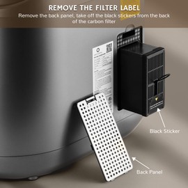 Airthereal Replacement Activated Carbon Filters for Revive R500 and R500-V Electric Kitchen Waste Composter [2-Pack]