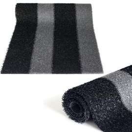 NINXANG Artificial Grass Rug Outdoor Indoor 2FTX14FT Fake Grass Carpet Synthetic Grass Turf 0.8 Inch Zebra Stripe Runner Realistic Faux Grass Rug with Drain Holes for Garden Lawn Landscape