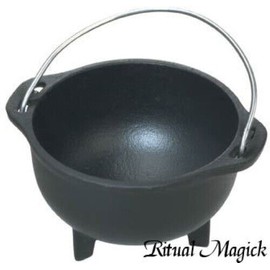 5" Cast Iron Cauldron - High Quality Pre-Seasoned Food Grade