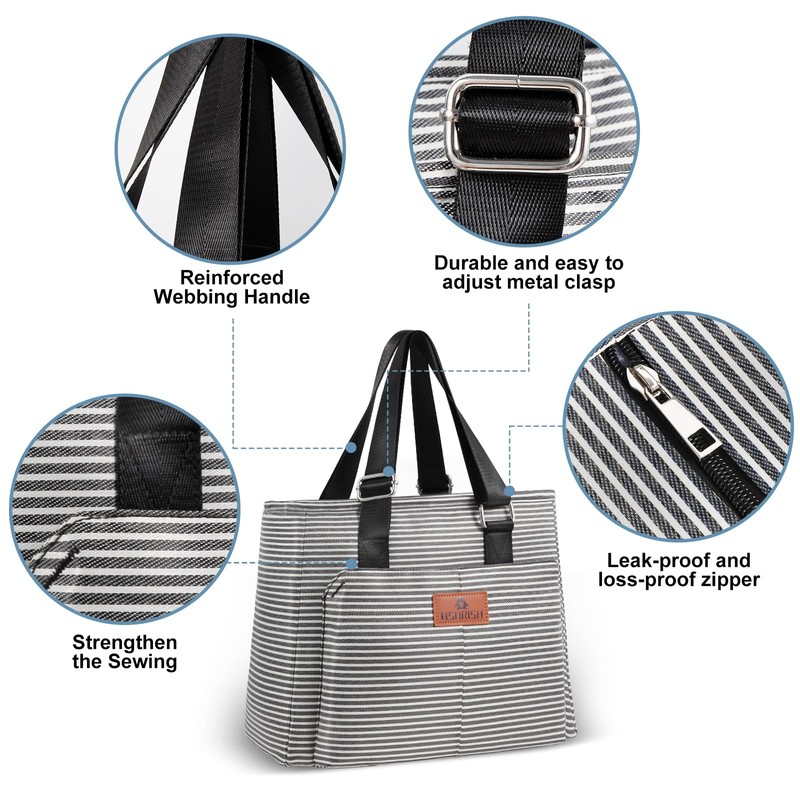 HSHRISH Women's Lunch Bag with Large Capacity and Leak-proof Material,