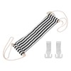 Footrest Black and White Streaks Soft Breathable Adjustable Foot Hammock