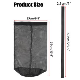 TOLIDA 4 Packs Dryer Vent Lint Bags - Outdoor Dust Bag Lint Bag Vent Lint Trap Lint Collection for Capturing Lint & Dust, Black