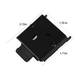 4 PCS Mountings Brackets Universal Roller Shade Hardware Roller Shade Brackets Outside Mount Blinds Aluminum Cordless Bracket for Indoor/Outdoor Roller Blind Replacement Accessory (2, Black)