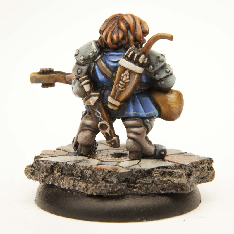 Stonehaven Dwarf Bard Miniature Figure (for 28mm Scale Table Top