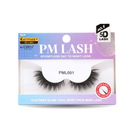 CATTITUDE 5D AM/PM False Eyelashes - Bold Volume Style, Soft Light Faux Mink & Ultra Lightweight, Invisible Clear Band, Easy to Apply, Reusable, Natural Everyday Evening Look, Cruelty Free