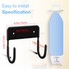 RIUOTA Ironing Board Wall Mount Ironing Board Hanger Wall Mount