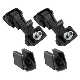 CARBBIA 55395652AC 55395653AC Pack of 2 Hood Latch Catch Assembly Replacement with Brackets Set Compatible with J-ee-p Wrangler JK 2007 2008 2009 2010 2011 2012 2013 2014 2015 2016 2017