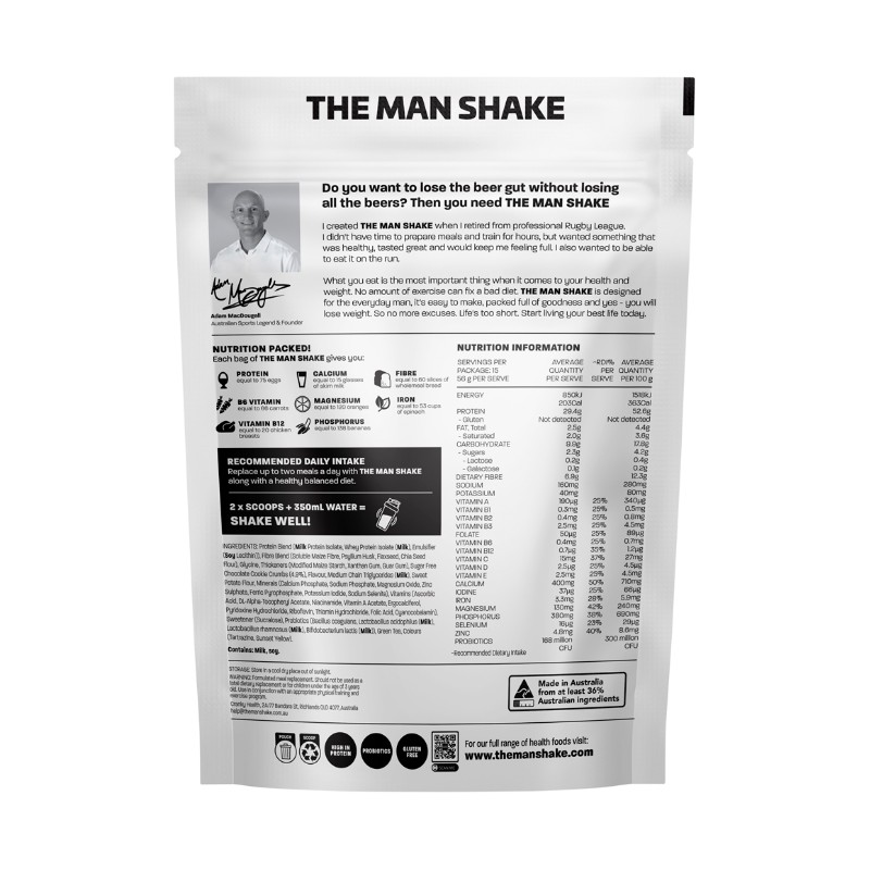 The Man Shake Honeycomb Choc Crunch 840g