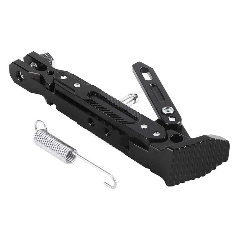 Kuuleyn Motorcycle Adjustable Kickstand, Universal Adjustable Foot Side Support Stand