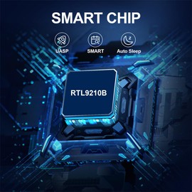 NFHK USB 3.0 USB-C Type-C to NVME M-Key M.2 NGFF SATA SSD Docking Vertical External PCBA Case Enclosure RTL9210B Chipset