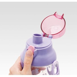 Skater PSB5TR Children's Water Bottle, Clear Bottle, 16.9 fl oz (480 ml), Happy & Smile, Girls, Made in Japan