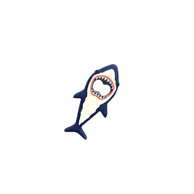 ARFUKA Stainless Steel & Rubber Bottle Opener, Blue, 3D Shark