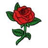 Red Rose DIY Applique Embroidered Sew Iron on Patch RO-02