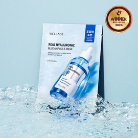 WELLAGE Real Hyaluronic Blue Ampoule Mask Sheet 1ea - WELLAGE Real Hyaluronic Blue Ampoule Mask Sheet 1ea