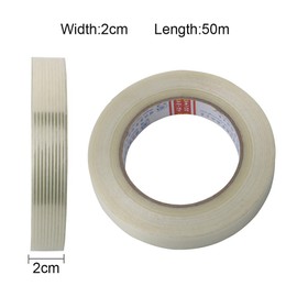 GTIWUNG 1 x filament reinforced, 20 mm x 50 m filament tape, fibreglass reinforced packing tape, filament tape, filament tape, thread reinforced, filament strapping tape