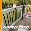Myard 32-1/4 InchesTraditional Rectangle Aluminum Deck Balusters Furniture with Screws