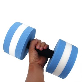 AIMALL 1pcs Aquatic Exercise Dumbbells for Water Aerobics, Foam Barbells, Pool Fitness Workout Equipment, Rehabilitation Support