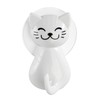 WENKO Suction Hook Cat White - Wall Hook, Coat Hook,