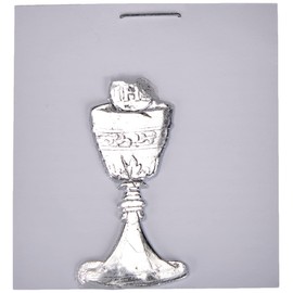 Rayher 3119922 Wachsmotiv: Kelch + Hostie, 4,5 cm, SB-Btl. 1 Stück, si