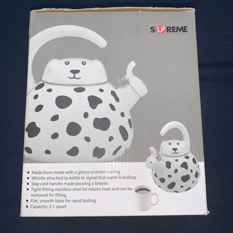 Supreme Houseware NIB Supreme Houseware DALMATION kettle Whistling Tea Kettle