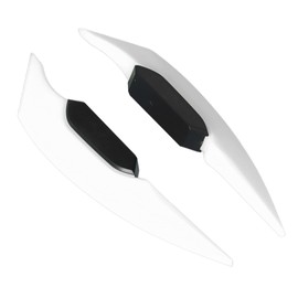 1 Pair Motorcycle Winglets, Universal Aerodynamic Wing Spoiler for Motorcycle, Electric Bicycle, Accessories (White)