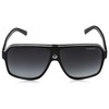 Carrera CA33/S Pilot Sunglasses, Black Cry Grey Frame/Dkgray Gradient Lens,