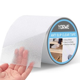 Yorwe Anti Slip Tape Transparent, More Clear and Comfortable Safety Track Tape (6" ...