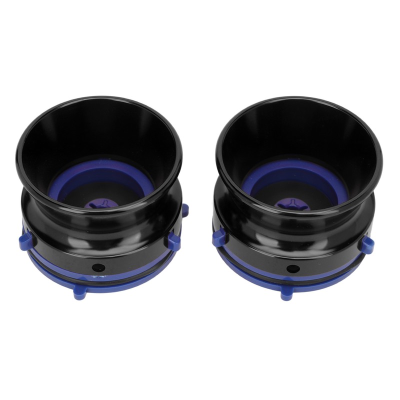 1 Pair NAB Hub Adapters Polished Aluminum Alloy Universal Loading
