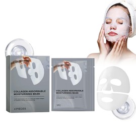 Dyceittdia 4pcs Collagen Mask, Collagen Firming Mask, Anti-Wrinkle Collagen Mask, Hydrating & Firming Skin Care, Anti-Wrinkle Line Moisturising & Nourishing, Facial Mask1