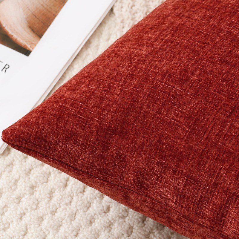 JOTOM Set of 2 Cushion Covers 40x40 cm Soft Chenille