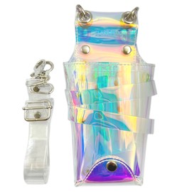 GLASS FROG Glossy Mermaid Sparkle Scissor Case, 7 Inserts, Hairdresser, Aurora