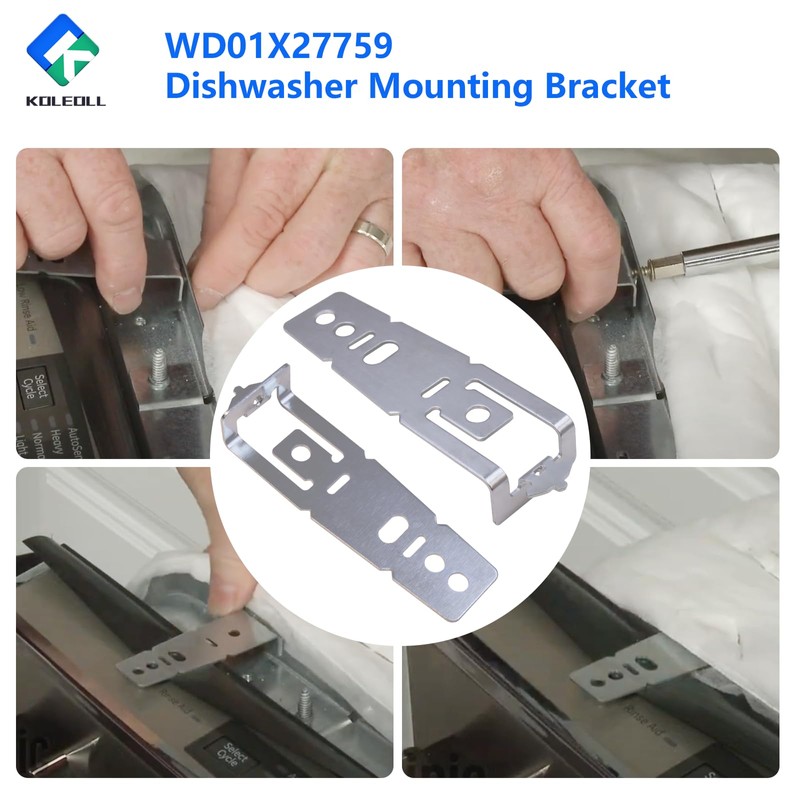 4pcs WD01X27759 Mounting Bracket, Dishwasher Replacement Parts Compatible with GE