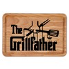 BBQ Chopping Board for Dad The Grillfather Cheese Meats Kitchen