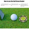 Golf Green Slope Reader, Golf Ball Marker,High Precision Golf Putting