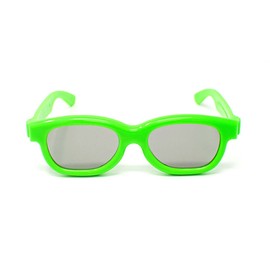 Ultra 2 Light Green Childrens Passive 3D Glasses Kids for Use with all Passive TVs Cinema Projectors and RealD Films Movies Circular Polarised 3D Glasses Passive Kids Movies Cinema 3D Glasses
