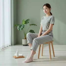 풋케어 발보습 비닐팩 일회용 발팩 커버 덧신 100매 31cm Foot Care Vinyl Foot Pack Cover Insole 100pcs 31cm [100 vinyl socks]