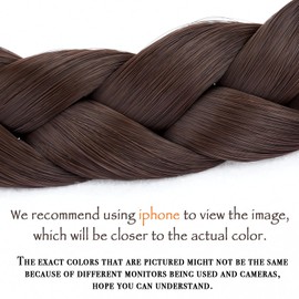 DIGUAN Synthetic Hair Braided Headband Classic Chunky Wide Plaited Braids Elastic Stretch Hairpiece Women Girl Beauty accessory, 55g aHairBeauty (Chocolate)