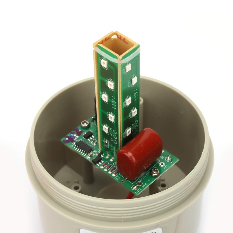 220 VAC Rotating Flashing Light Red LED Warning Light Industrial