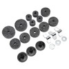 21Pcs Cymbal Replacement Accessories Felts Sleeves Wing Nuts Washers for