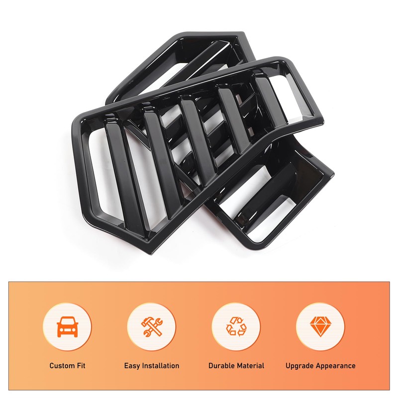Daeiclru Front Bumper Side Headlight Grille Cover Compatible with Toyota