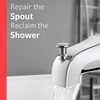 Proplus 101017 Bathtub Spout with Diverter Repair Kit in Chrome