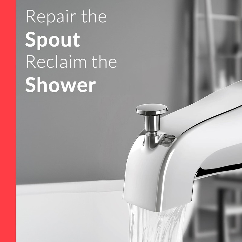 Proplus 101017 Bathtub Spout with Diverter Repair Kit in Chrome