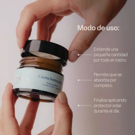 Crema Humectante Facial, Piel Grasa Y Mixta, Con Centella Asiática, Pepino Y Vitamina E, Fórmula 98.01% Natural Teia Cosméticos