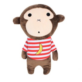 Apomelo Cute Monkey Car Seat Belt Pillow for Kids Adjustable Seat Strap Shoulder Pads,Neck Support Pillow for Travel Seatbelt Buddy Seat Pets, Banana Monkey