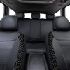 Flying Banner Carbon Fiber Leather Vehicle Seat Covers, Leopard Gray
