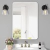 DUQIMO 20x30 Inch White Framed Bathroom Mirror for Bathroom, Rectangle