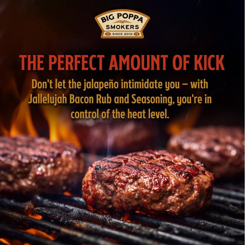 Big Poppa’s Jallelujah Jalapeno Bacon Seasoning - Gluten-Free Sweet &