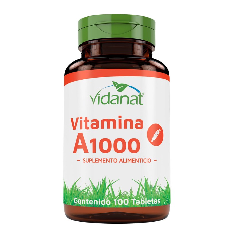 Vidanat Vitamina A 1000 UI – Suplemento Alimenticio en Tabletas