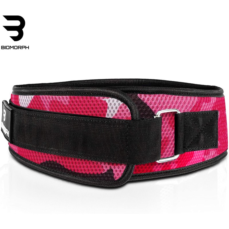 BIOMORPH Neoprene Weight Lifting Belt for Strength Training, Powerlifting, Bodybuilding,