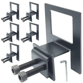 Miayaya 6 PCS Non Slip Mattress Gaskets Mattress Holder in Place Gripper Adjustable Size Thicked and Wider Anti-Slip Baffle Easy to Installation Metal Pad Gripper（Black）